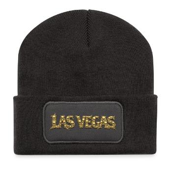 LAS VEGAS | Fontaine du Crâne d’Or - Beanie recyclé à patch - charbon - Devant