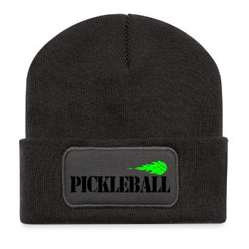 Pickleball - Beanie recyclé à patch - charbon - Devant