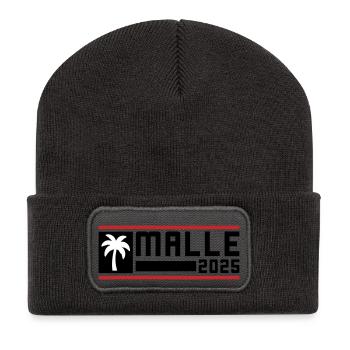 Malle 2025 Palme - Recycelte Patch Beanie - Dunkelgrau - Vorne