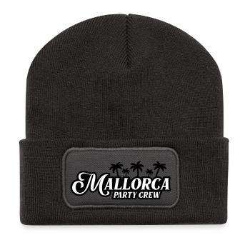 Mallorca Party Crew - Recycelte Patch Beanie - Dunkelgrau - Vorne