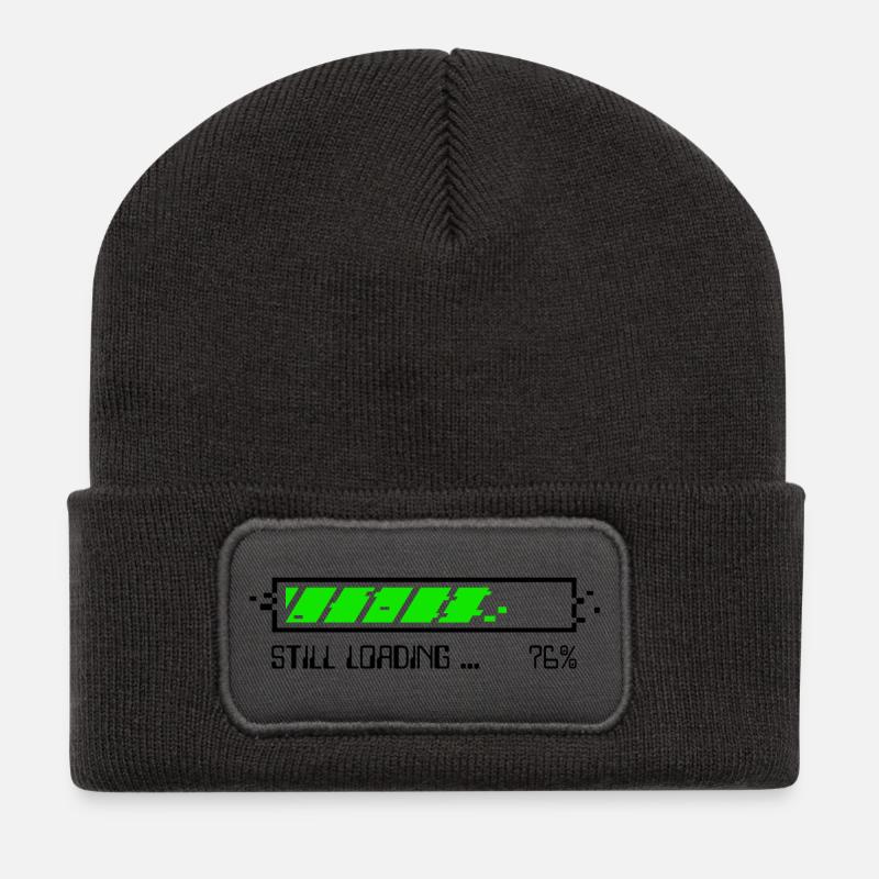Still Loading – Patience Gamer - NO - Recycled Patch Beanie - dark grey