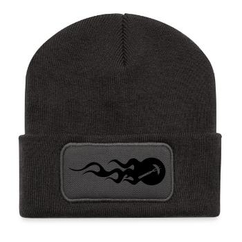 BBQ - Barbecue - Recycled Patch Beanie - dark grey - Front