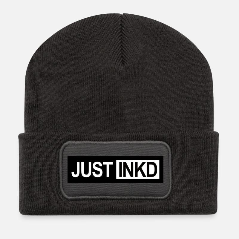 JUST INKD - Recycled Patch Beanie - dark grey