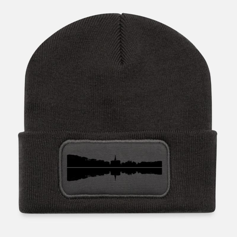 Kassel - Herkules - Recycelte Patch Beanie - Dunkelgrau