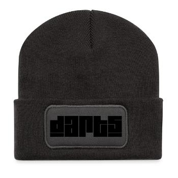 Dart,Darts - Recycelte Patch Beanie - Dunkelgrau - Vorne