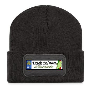 Mayo Plains of Heather Heritage Banner - Recycelte Patch Beanie - Dunkelgrau - Vorne
