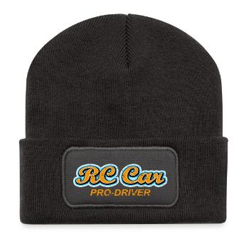 rc car pro driver - Recycelte Patch Beanie - Dunkelgrau - Vorne