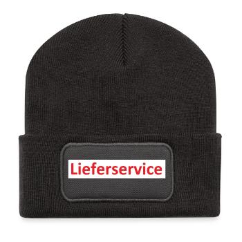 Delivery service logo - Recycled Patch Beanie - dark grey - Front