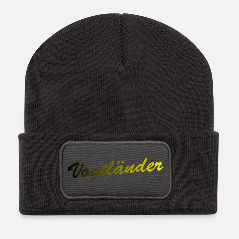 Vogtländer - Beanie recyclé à patch - charbon