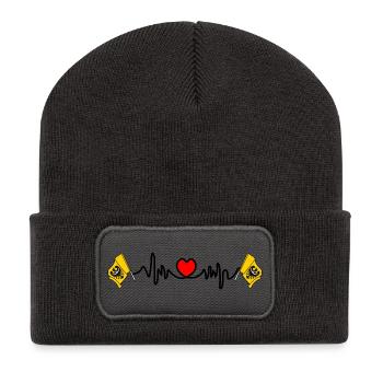 Heart Rate Cardio for Lower Silesia - Recycled Patch Beanie - dark grey - Front