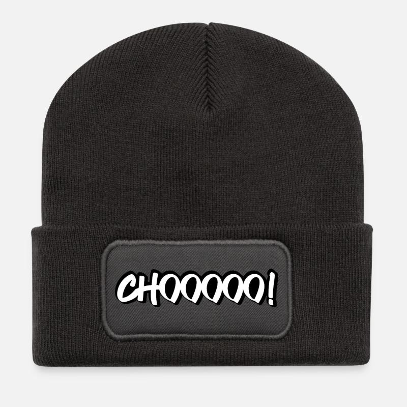 CHOOOOO! Tischtennis Insider - Recycelte Patch Beanie - Dunkelgrau