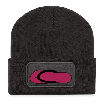 badelatsch schuhe - Recycelte Patch Beanie - Dunkelgrau - Vorne