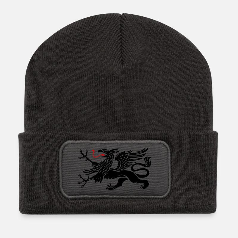 Rostocker Greif - Rostock - Recycelte Patch Beanie - Dunkelgrau