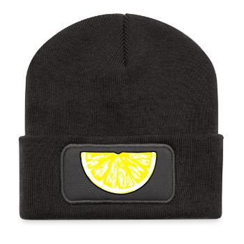 lemon_slice - Recycled Patch Beanie - dark grey - Front