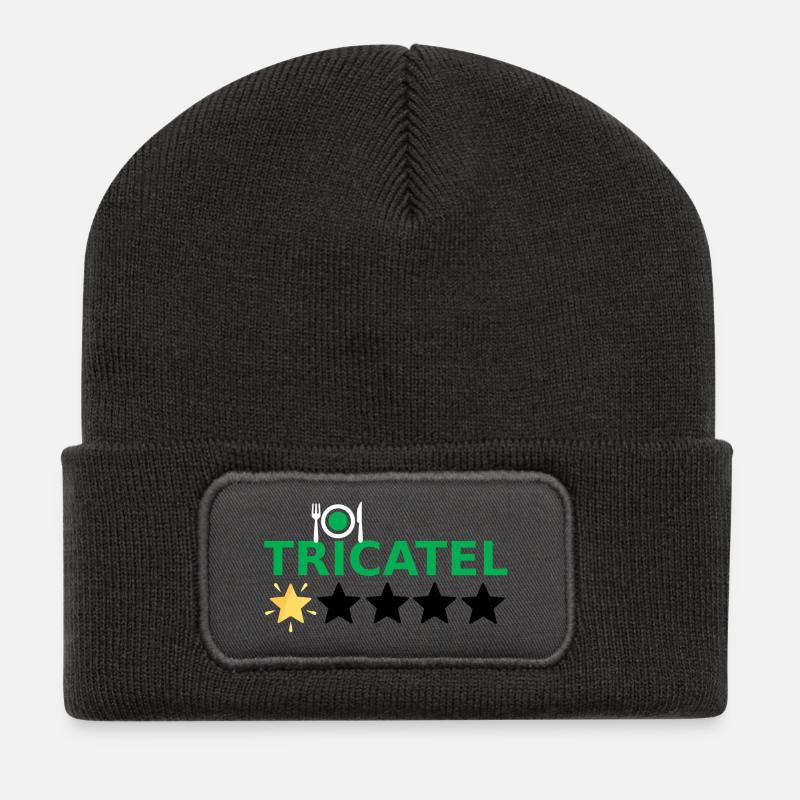 Tricatel - Recycelte Patch Beanie - Dunkelgrau