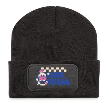 Aqua Tofana – Cute Retro Feminism - Recycled Patch Beanie - dark grey - Front