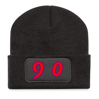 90. 90 YEARS. 90th ANNIVERSARY. 90 YEARS ANNIVERSARY. - Recycled Patch Beanie - dark grey - Front