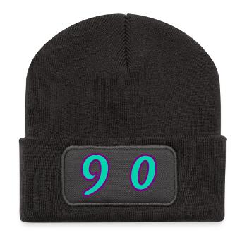 90. 90 YEARS. 90th ANNIVERSARY. 90 YEARS ANNIVERSARY. - Recycled Patch Beanie - dark grey - Front