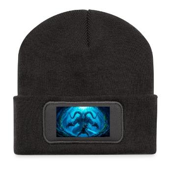 Beowulf combat le Monstre avec l’Épée Ancienne Nord - Beanie recyclé à patch - charbon - Devant