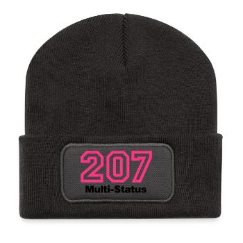 Error 207 Multi-Status - Recycelte Patch Beanie - Dunkelgrau - Vorne