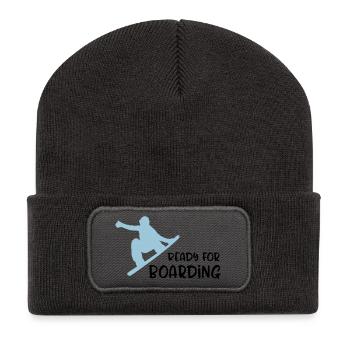snowboard - Recycled Patch Beanie - dark grey - Front