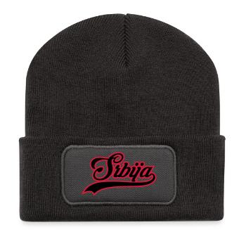 Srbija - Recycelte Patch Beanie - Dunkelgrau - Vorne