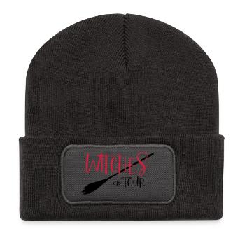 Witches on tour - Party, Carnival, Halloween - Recycled Patch Beanie - dark grey - Front
