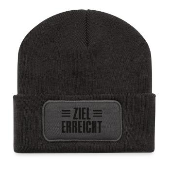 Success Saying for Founder Entrepreneur Startup - Recycled Patch Beanie - dark grey - Front