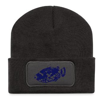 PANTHER SAPLINGFISH - Recycled Patch Beanie - dark grey - Front