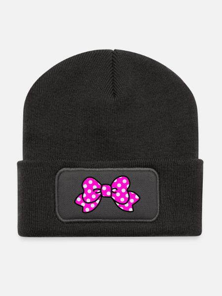 RIBBON - Recycelte Patch Beanie - Dunkelgrau