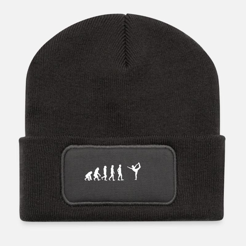 EVOLUTION yoga meditation studio tanzen studio - Recycelte Patch Beanie - Dunkelgrau