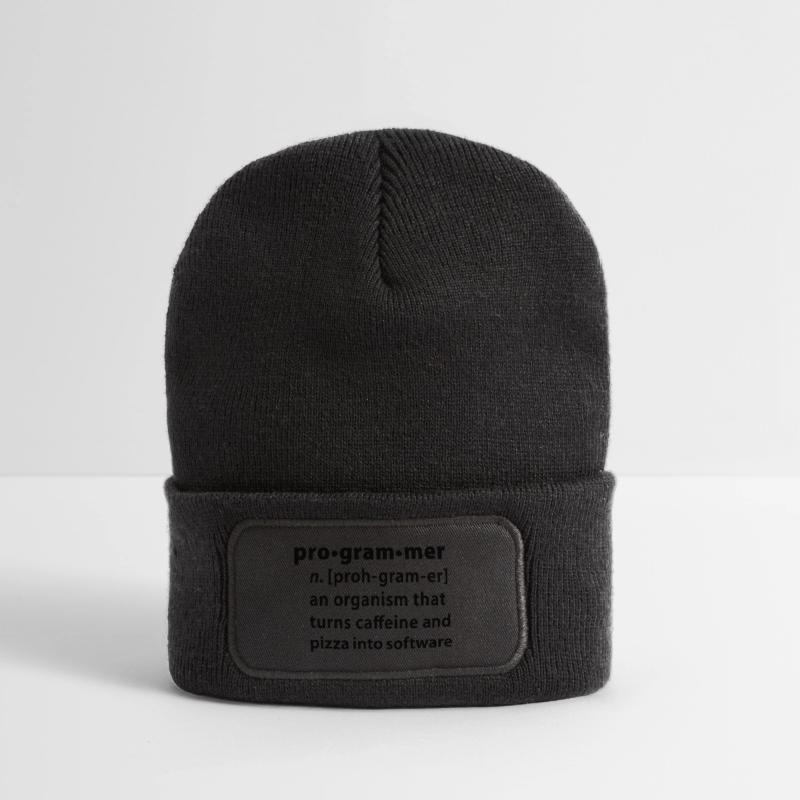Programmdefinition - die Definition Programmer Recycelte Patch Beanie