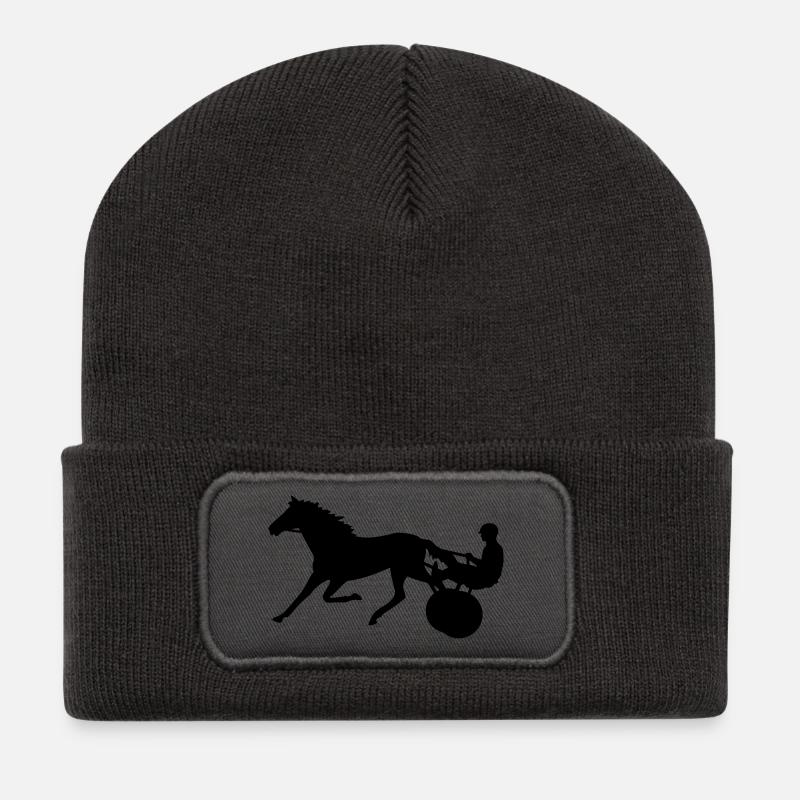 trotter - Beanie recyclé à patch - charbon