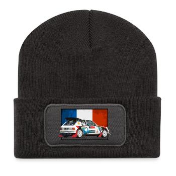 205 Swycar Edition - Recycelte Patch Beanie - Dunkelgrau - Vorne