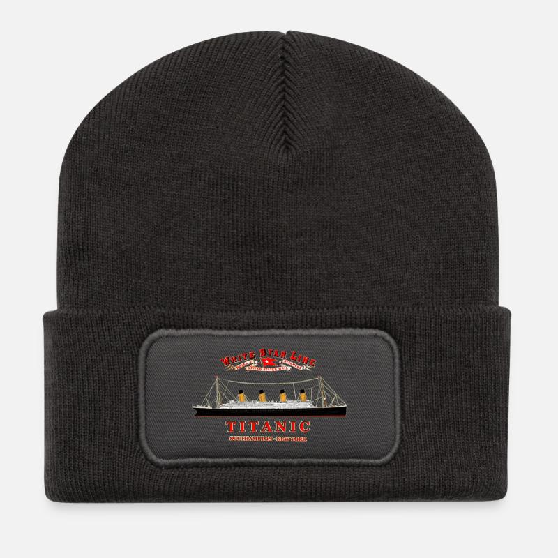 TITANISCHE SCHÖPFUNG Louis RUNEMBERG © Adagp - Recycelte Patch Beanie - Dunkelgrau