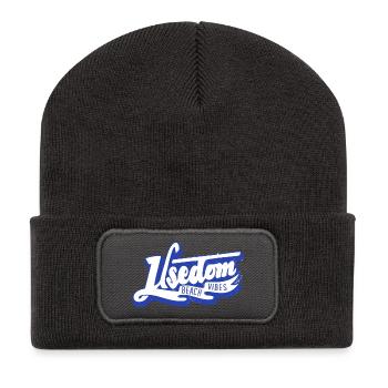 insel usedom shirt - Recycelte Patch Beanie - Dunkelgrau - Vorne