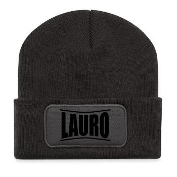 name t-shirt Lauro t-shirt gift idea - Recycled Patch Beanie - dark grey - Front