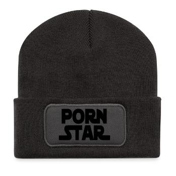 Seulement pour les vraies stars du. Humour* - Beanie recyclé à patch - charbon - Devant