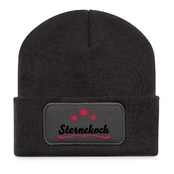 Tablier de cuisine Star Chef - Beanie recyclé à patch - charbon - Devant