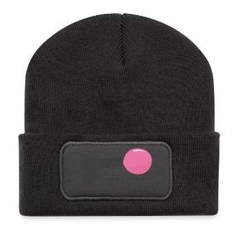 Make Bubbles Not War – Funny Ironic Gun - Recycelte Patch Beanie - Dunkelgrau - Vorne