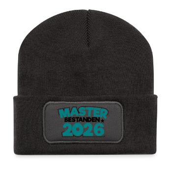 Master 2026 Graduation Graduation - Recycled Patch Beanie - dark grey - Front