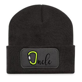 Camping Escalade Oncle - Beanie recyclé à patch - charbon - Devant