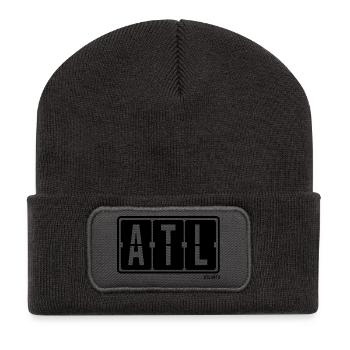 Atlanta ATL, sweat à capuche souvenir de la ville, sac, casquette - Beanie recyclé à patch - charbon - Devant