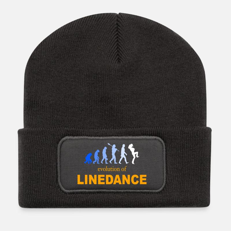Evolution of Linedance - Recycelte Patch Beanie - Dunkelgrau