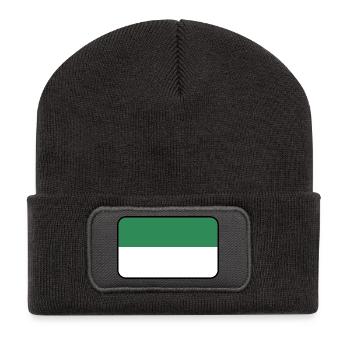 Vlieland Flag Logo – Island Wear - Recycled Patch Beanie - dark grey - Front