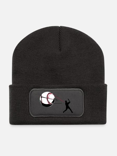 Baseball - Recycelte Patch Beanie - Dunkelgrau
