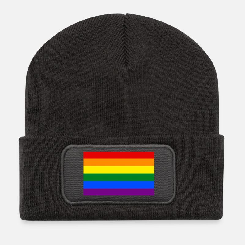 lhbt logo - Recycled Patch Beanie - dark grey