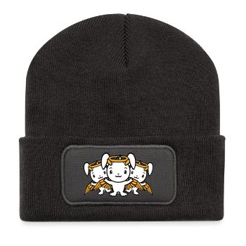 3 Bunnies Angel Wings Halo Sky Team - Recycled Patch Beanie - dark grey - Front