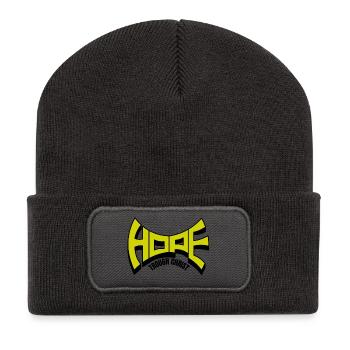 L’espérance par le Christ - Beanie recyclé à patch - charbon - Devant
