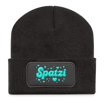 Spatzi / Y2K Design - Recycled Patch Beanie - dark grey - Front
